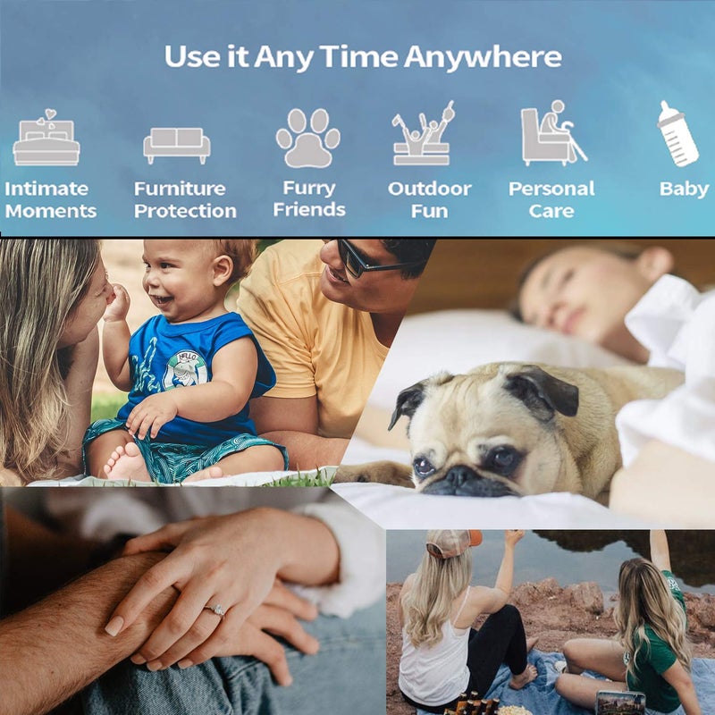 Softan Waterproof 100% Leak Proof Blanket for Baby Adults Pets Dogs Cats, Pee Proof, 3 Layer Protector for Bed, Sofa Couch and Other Furniture, 70"x90", Charcoal | Black, Reversible Lightweight - Image 3